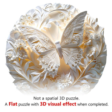 Wooden Puzzles for mature-themeds  Unique Animal Shaped Paper Butterfly mature-themed Puzzle  3D Vision Wooden Jigsaw Puzzles mature-themed  Challenging Creative Gifts Family Games 11.4 * 11.4in 200pcs