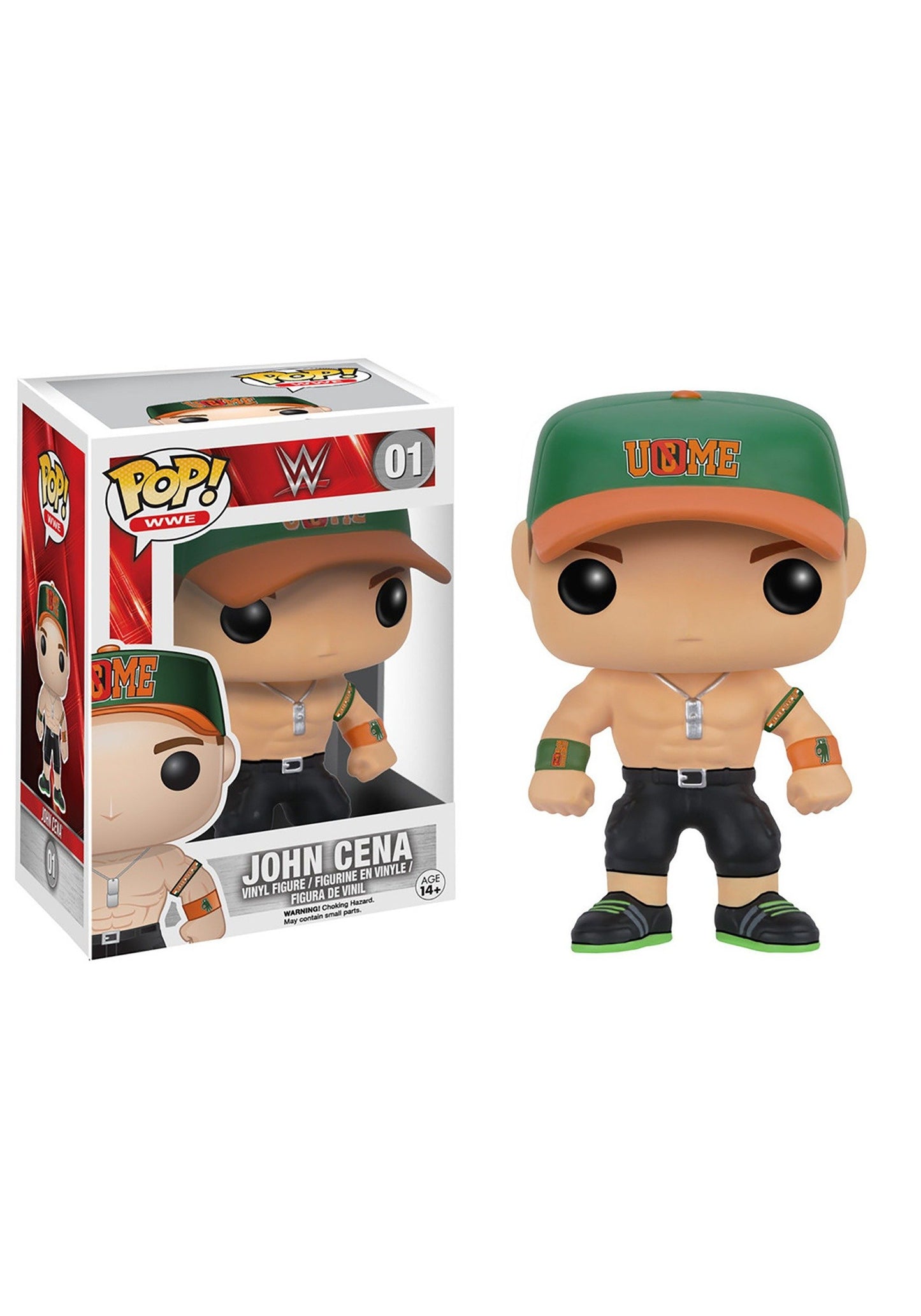 Funko POP WWE John Cena Action Figure - Vinyl, Green/Orange, Model BVCPTAPNKDT1