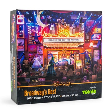Broadway's Best 1000-Piece Jigsaw Puzzle by Rachid Lotf | Fun Brain Teaser  Toys & Games for Kids and mature-themeds | 28 x 20 Inches