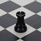 WE Games Dark Rook Replacement Chess Piece - Plastic, Felt Bottom, Classic Design, Model 04-1237