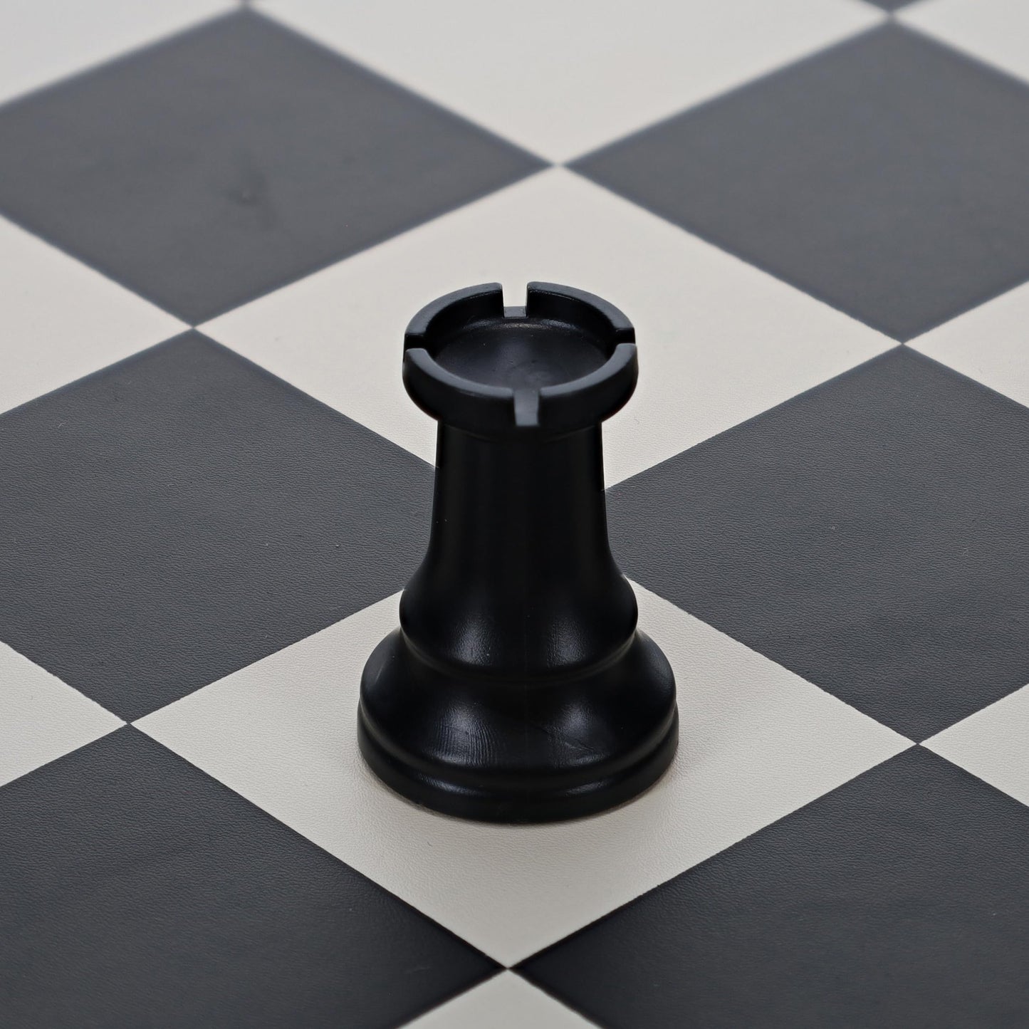 WE Games Dark Rook Replacement Chess Piece - Plastic, Felt Bottom, Classic Design, Model 04-1237