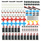 18 Set DC Motors Kit, Mini Electric Hobby Motor 3V -12V 25000 RPM Strong Magnetic with Shaft Propeller, 2 x AA Battery Holder,9V