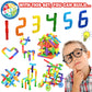 Wishalife 250 Pieces Stem Building Blocks Set, Kids Tube Locks Construction Set With Storage Box, Preschool Educational Learning