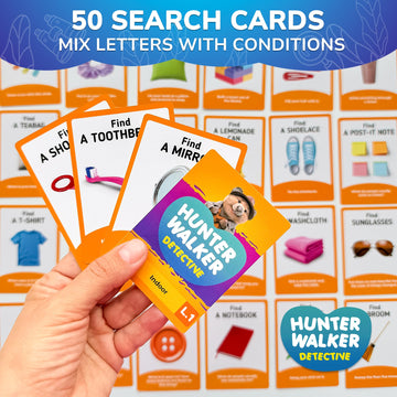 QUOKKA Scavenger Hunt Cards - Indoor Activities for Kids 4-8, Medium Cardboard