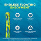 VOS Mega Foam Pool Wavy Noodle  enhanced & Big  Super Soft Pool Noodle for Swimming and Floating  Pool Floats  Lake Floats for mature-themeds & Kids  Single Pack (Dorado)