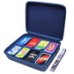 Ltgem Game Card Travel Case,Compatibility Taco Cat Goat Cheese Pizza/Skyjo/Uno/Playing Card Against Humanity And Other Game Cards,This Card Box Can Hold 2500+Game Cards (Red+Black)