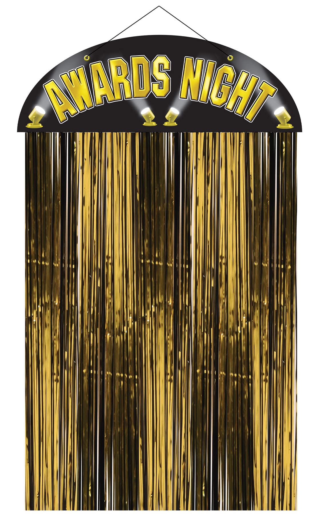 Beistle Awards Night Door Curtain, 4-Feet 6-Inch by 3-Feet