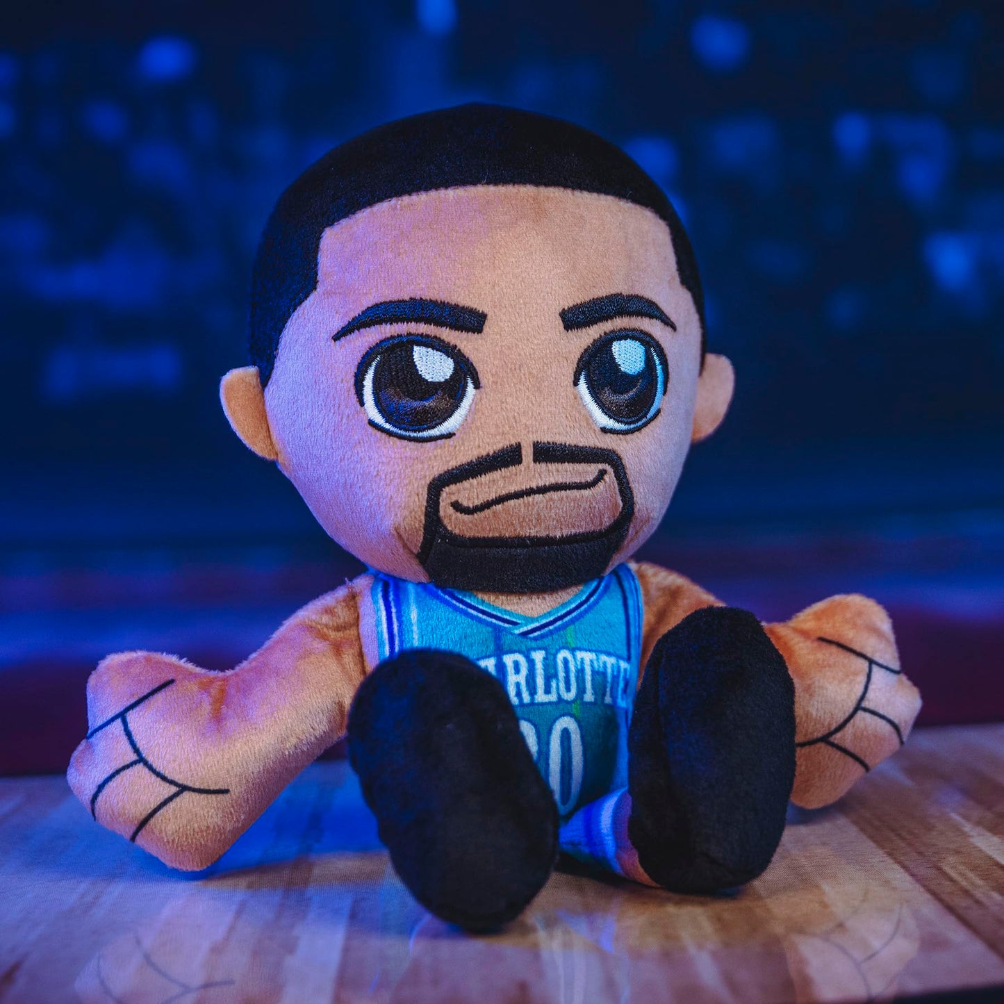 Bleacher Creatures Charlotte Hornets Dell Curry 8'' Nba Kuricha Sitting Plush - Soft Chibi Inspired Nba Superstar
