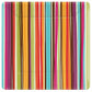 Amscan Disposable Square Dinner Plates in Stylish Stripes Print (8 Pack), 10 x 10, Orange/Light Blue/Hot Pink/Violet/Brown/Avoca