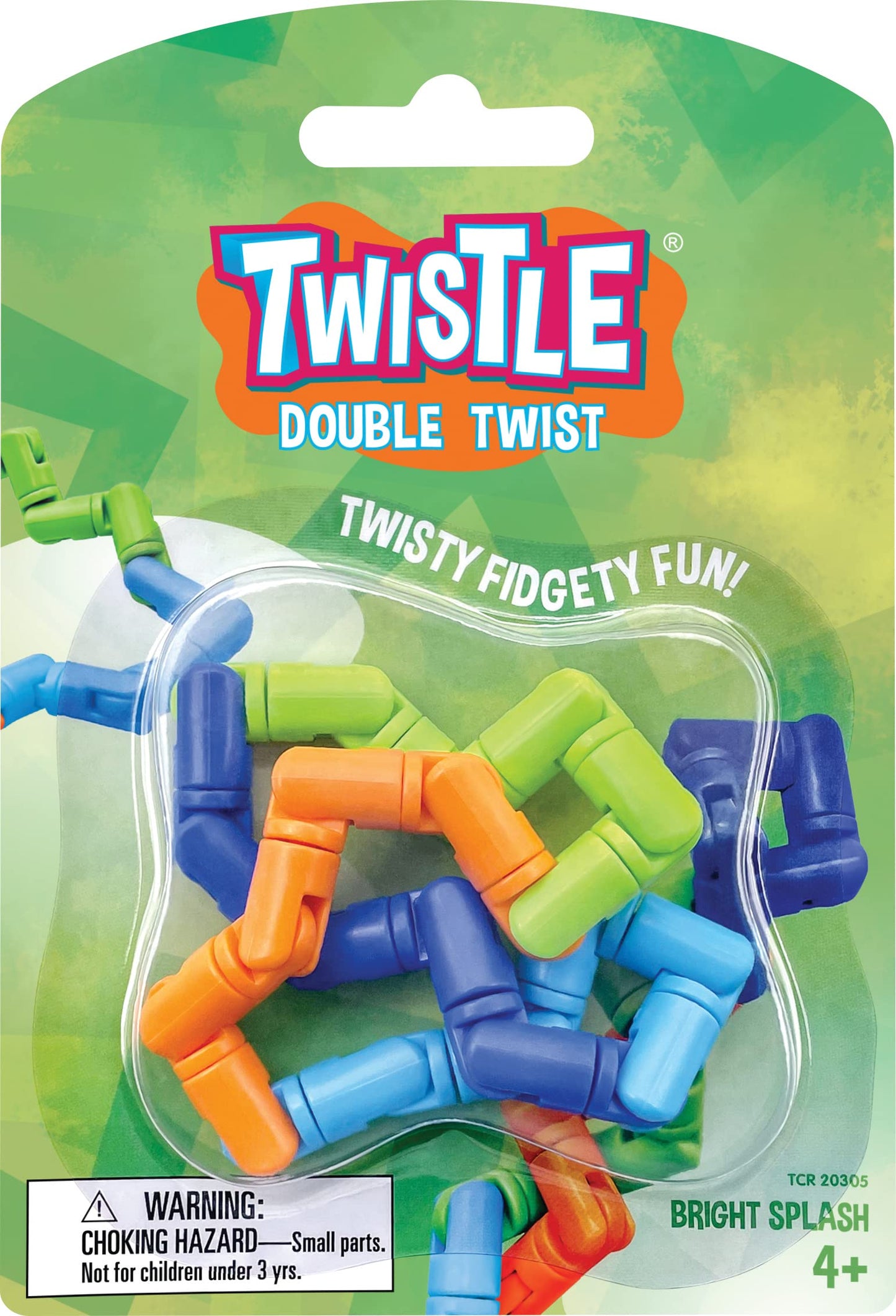 Twistle Double Twist Fidget Sensory Toy - Bright Splash