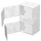 Ultimate Guard Twin Flip'n'Tray 200+, Deck Case for 200 Double-Sleeved TCG Cards + Dice Tray, White, Independent Magnetic Closur