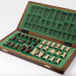 Wegiel Handmade Royal 36 European Chess Set - Wooden 14.2 Inch Board Hornbeam & Sycamore Pieces