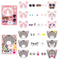 Hubirdsall 45Pcs Cats Make-A-Face Stickers Make You Own Cats Holographic Stickers Games School Activity Reward For Kids Teacher Art Craft Birthday Gift Party Favors Room Decor Sticker For Children