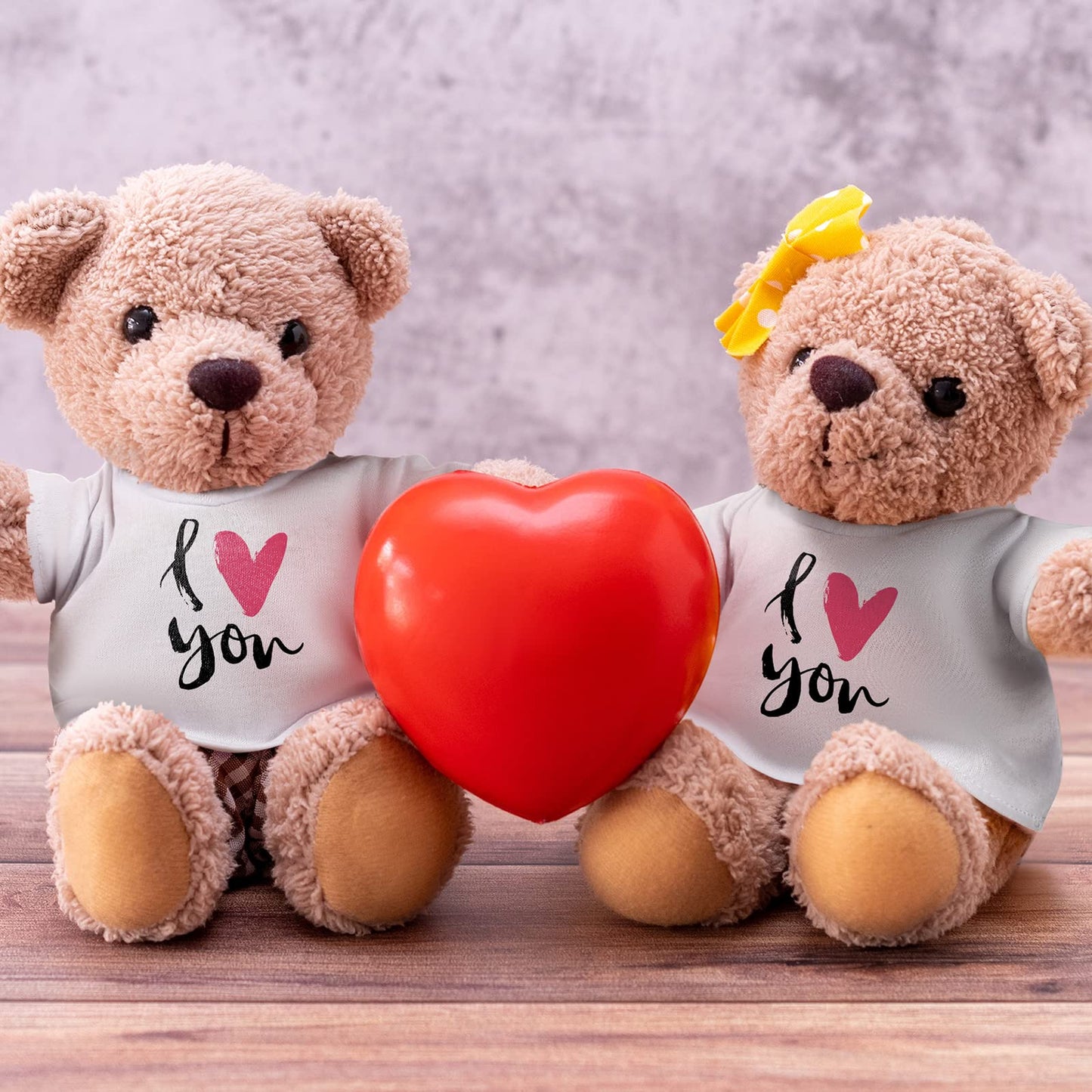 Skylety 6 Pcs Bear Clothes Basic Tee Shirt Classic Stuffed Animal T Shirt Plush Bear Crew Neck For Stuffed Bears Doll With 14 - 18 Inch(White)