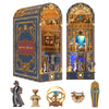 Tonecheer Diy Book Nook Kit For Adults, 3D Wooden Puzzle Bookend Miniature House Kit, Booknook Bookshelf Insert Decor With Dust
