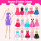 110 Pcs Doll Clothes And Accessories - Doll Dress Up Toys For Girls With Wedding Dresses, Casual Dresses, Casual Jumpsuit, Swims