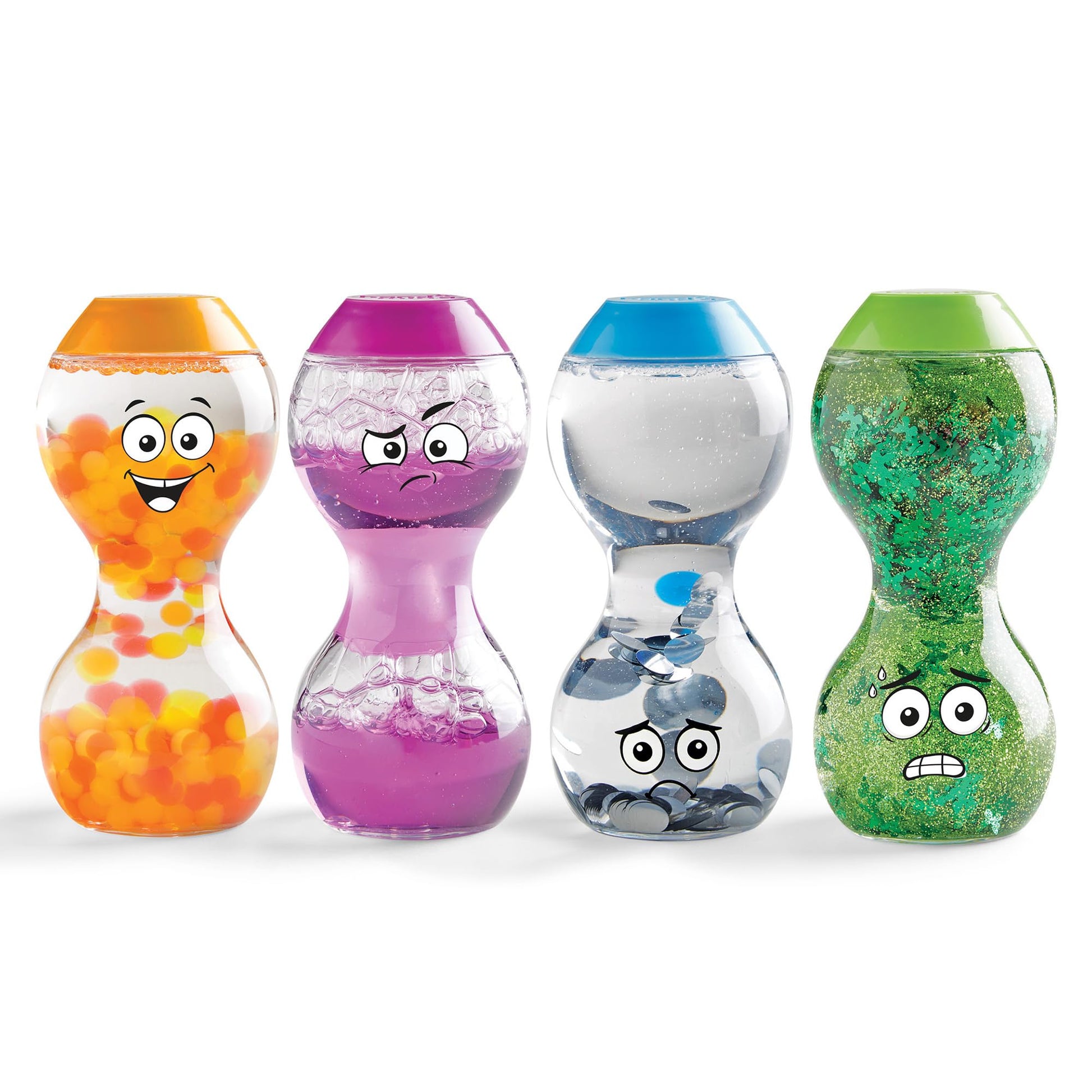 Hand2Mind Express Your Feelings Sensory Bottles- Secondary Emotions, Toddler Sensory Toys, Quiet Fidget Toys, Play Therapy Toys, Calm Down Corner Supplies, Calming Corner, Social Emotional Learning