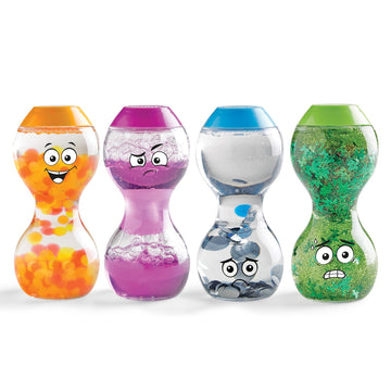 Hand2Mind Express Your Feelings Sensory Bottles- Secondary Emotions, Toddler Sensory Toys, Quiet Fidget Toys, Play Therapy Toys, Calm Down Corner Supplies, Calming Corner, Social Emotional Learning