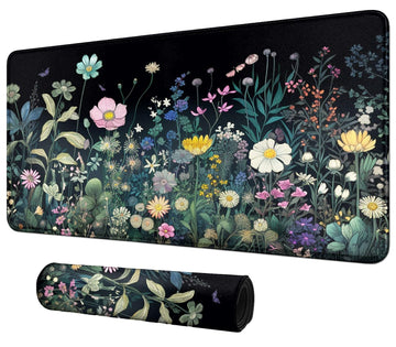 Colourful Wild Flower For Mtg & Tcg Playmat Mouse Pad,Bfdhgqzc 24'' X 14'' Game Mat For Mtg/Rpg/Ccg Trading Card Game Playmats T