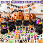 216PCS Halloween Party Favors 24 Pack Prefilled Small Plastic Witch Cauldron Halloween Toys Bulk Halloween Goodie Bag Fillers Ha