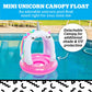 Bigmouth Bmlf-0035 Inflatable Unicorn Lil' Float With Canopy