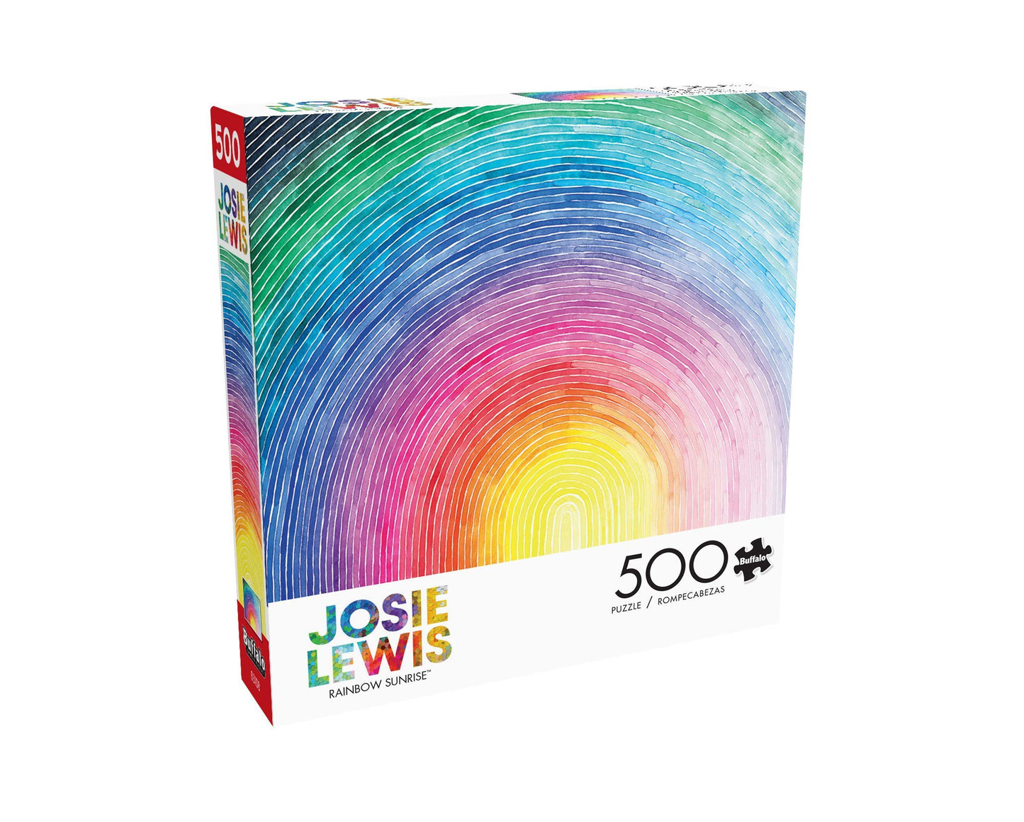 Buffalo Games 500 Piece Jigsaw Puzzle - Josie Lewis Rainbow Sunrise - Paper Material