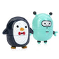 Nuby Silly Squirts Bath Toys, Easy To Clean Children'S Toy, Robot And Penguin, 2 Count