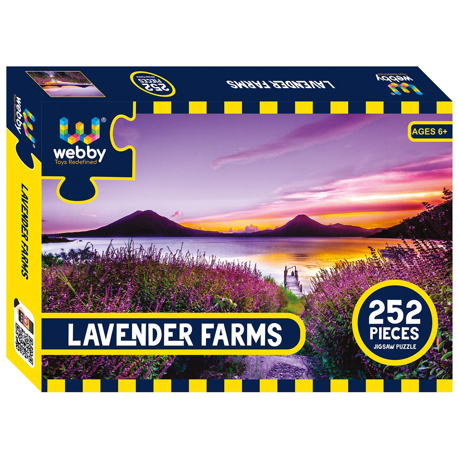 Webby Kids Lavender Farms Jigsaw Puzzle, 252 Pieces