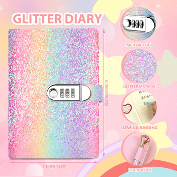 Christmas Gifts For Girls ,Diy Journal Kit For Girls,Diary For Girls With Lock ,Diy Journal Set For Tween & Teen Girls, Statione