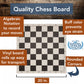 Best Value Tournament Chess Set - Plastic Chess Pieces And Black Roll-Up Vinyl Chess Board - Bulk Set Of 12