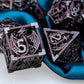 ARUOHHA Hollow DND Metal Dice Set Dungeons and Dragons Black Red D and D Dice, D+D RPG D&D Dice Role Playing Games Polyhedral Di