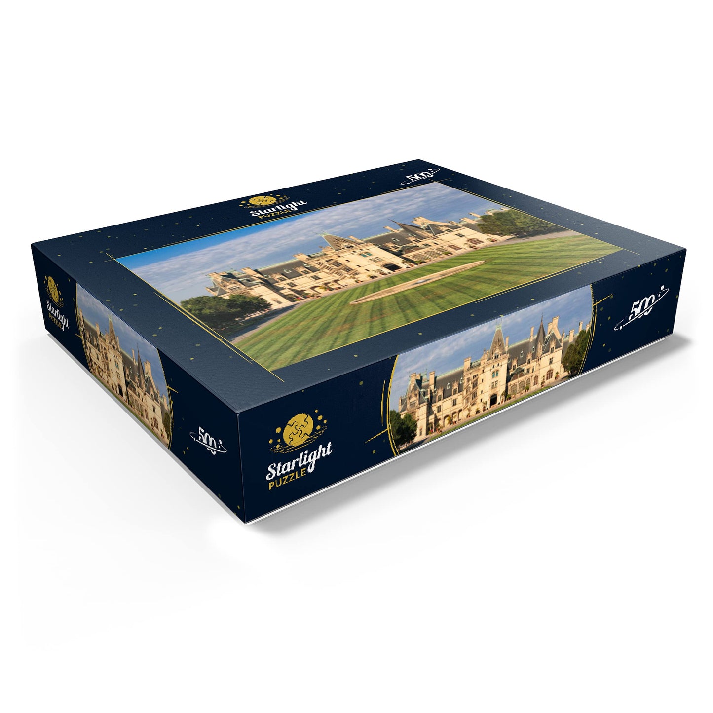 MyPuzzle Premium 500 Piece Jigsaw Puzzle - The Biltmore Estate, Asheville, NC - Cardboard