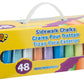 POOF 48-Piece Sidewalk Chalk