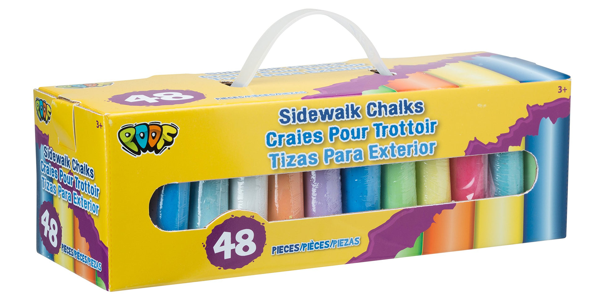 POOF 48-Piece Sidewalk Chalk