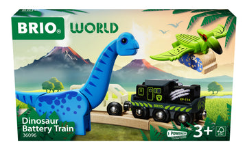 Brio World – 36096 Dinosaur Battery Train | Toy Train For Kids Aged 3 Years Up