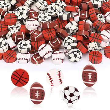 JUNEBRUSHS 150Pcs Football Erasers Mini Erasers for Kids Bulk Novelty Sports Pencil Erasers for Student Classroom Prizes Homewor