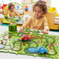 Bennol Jigsaw Puzzle Race Track Car Set for Toddlers, 56 Pieces, Plastic, Model YH005A-B4, Gifts for Boys Ages 2-5, Color 005