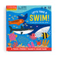 Mudpuppy Lets Take A Swim - Magnetic Racing Game With Travel Friendly Tri-Fold Board For Children Ages 4-10, 2-6 Players