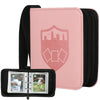 GERMUN Mini Card Binder 1 Pocket  80 Pockets Trading Card Binder  enhanced Small 2 Pocket Trading Card Collection Album Folder with 40 Sleeves Double Sided - Gifts for Kids (Pink)