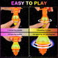 Bulk Led Light Up Spinner Tops Launcher With Gyroscope Motion Colorful Flashing Toys Novelty Bulk Goodie Bag Fillers Gifts Stuff