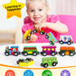 Vanmor Wooden Magnetic Train Set For Toddlers,10-Piece Educational Toy Cars With Magnets, Includes Storage Bag, Skill-Building Wooden Trains For Boys & Girls, For Kids 3-5 And 4-8 Years