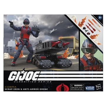 G.I. Joe Classified Series Scrap-Iron & Anti-protective covering Drone  Collectible Action Figures  74  6-inch Action Figures for Boys & Girls with 11 Accessories