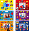 Chiazllta 30 Pack Super Theme Hero Diy Picture Frame Craft Kit For Kids Fashion Hero Diy Photograph Craft Hero Children Stickers