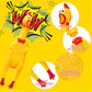 Rubber Chicken Screaming Chicken Squeaky Chicken Noise Shrilling Shrieking Squawking Chicken Noisemaker Novelty Gadget for Dogs Pets (11.8 Inch  10 Packs)