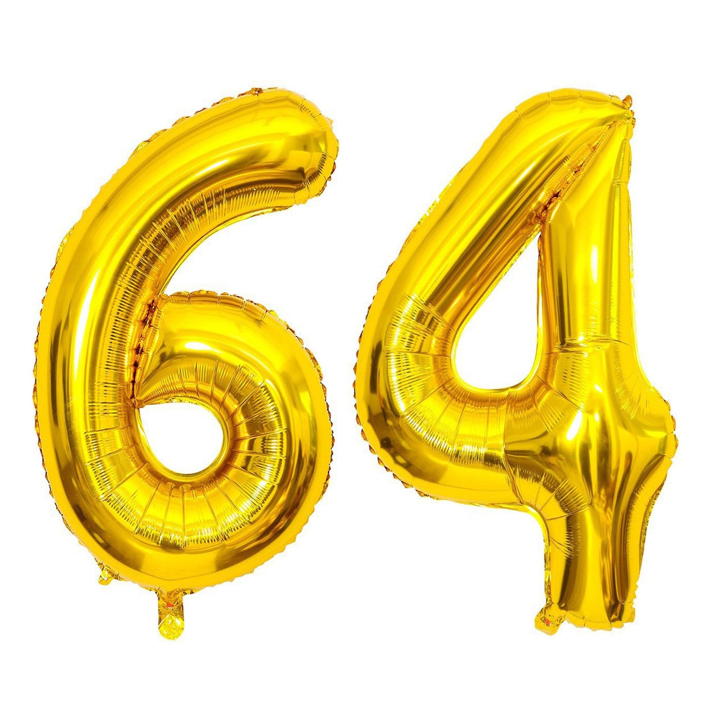 Shuntai 64 Number Balloons Gold Letters Banner Happy 46Th Or 64Th Birthday Balloon Decorations For Men Women 40 Inch Big Giant F
