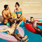 Heysplash Pool Floats, Adult Size Heart Inflatable Pool Floatie For Bachelorette Party, Swim Tube Rings, River Lake Beach Floaty, Wedding Bride Valentine Fun Toy Raft Lounge For Kids,Glitter Rose Gold