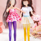 Sotiff 10 Pairs Doll Lace Stockings Handmade Long Sock Christmas Doll Accessories Legging For Diy Clothes Toy(Delicate Style)
