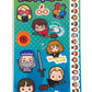 Paper House Productions Harry Potter Cardstock Sticker Sheet 6-Pack for Crafts, Scrapbooking & Collecting - Chibi Characters