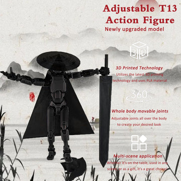 Already Assembled T13 Action Figure Accessories,Dummy 13 T13 Multi-Jointed Movable,For Collectors Desktop Decorations T-13 Movab
