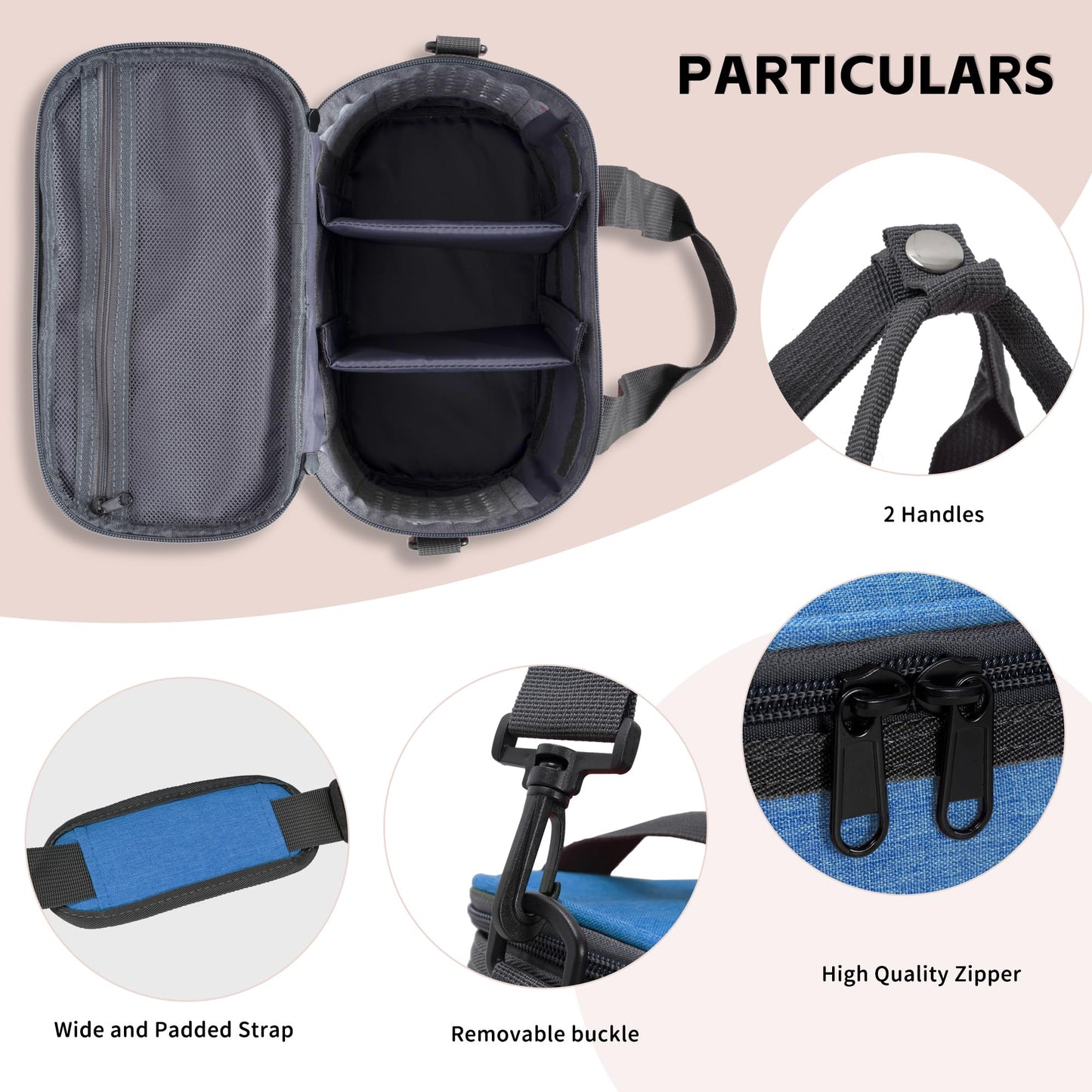 Ibvivic Toniebox Carrying Case For Toniebox Figures/Starter Set Waterproof Tonie Storage, Blue